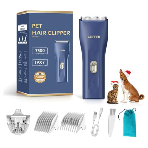 Founouly 2 En 1 Prowerful Home Professional Dog Grooming Kit