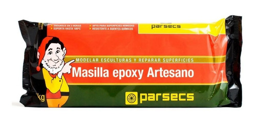 Parsecs Masilla Artesano Epoxi Para Modelar Secado Lento 1kg