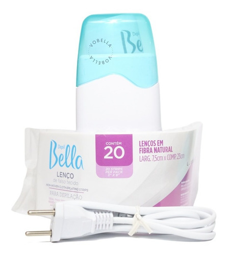 Kit Roll-on Depilação Pré Pós E Aquecedor Bivolt Depil Bella