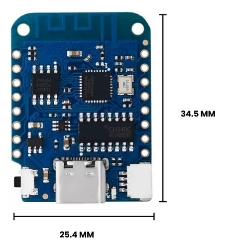 Wemos D1 Mini V4 Esp8266 Wifi Usb Tipo-c