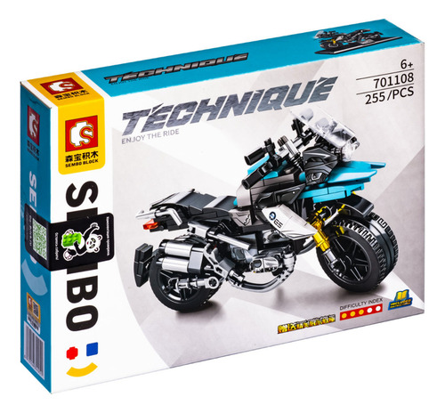 Bloques Sembo Moto Deportivo Gs1200 255pzs Abs - Irion Cantidad De Piezas 255