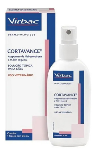 Spray Anti-inflamatório Para Cães Cortavance 76ml - Virbac
