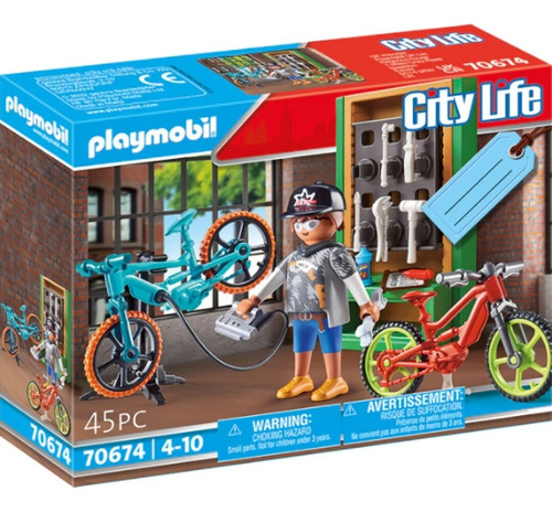 Playmobil City Life Gif Taller De E-bicicletas Regalo #70674