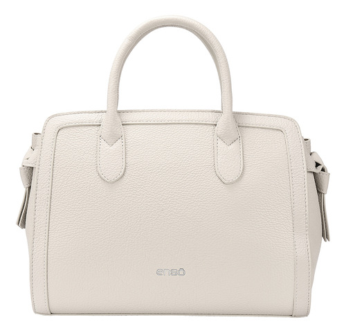 Bolsa Satchel Enso Mujer Eb244108stw Off-white Acabado de los herrajes Níquel Diseño de la tela Liso