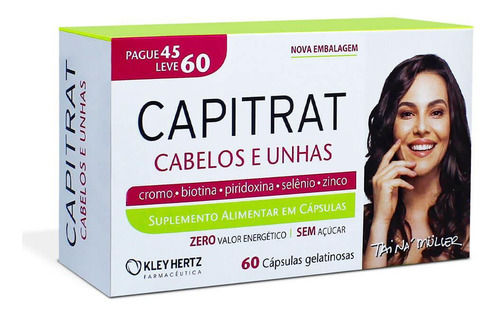 Capitrat Nutrição Capilar Avançada Com 60 Cápsulas