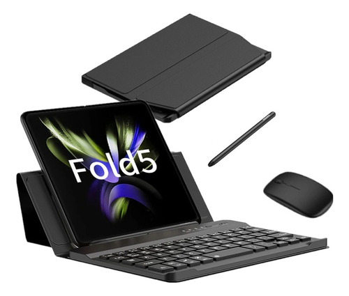 Funda Con Teclado Ratón Y Pluma Para Samsung Galaxy Z Fold 5
