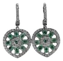 Comprar Aretes De Esmeraldas Naturales De Muzo Colombia, Jx98