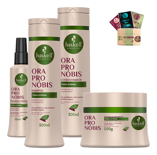 Kit Haskell Ora Pro Nóbis 300ml - 4 Itens