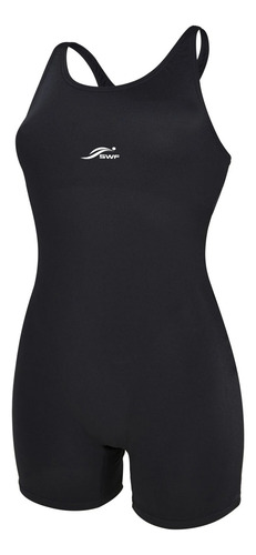 Traje De Baño Body Licra Kit Aquashoes Goggles Swf Negro 42