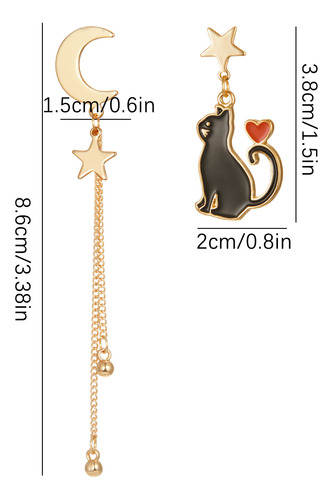 Pendientes Asimétricos G Star Leaf Con Colgante Largo Con Bo