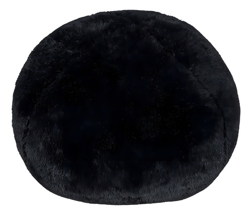 Poltrona Giant Plush Puff, 120 cm, pufes, cor preta