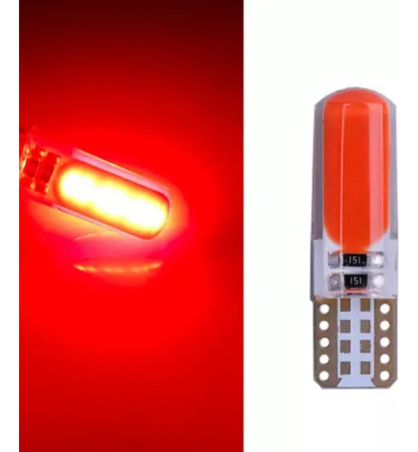 Par Ampolletas Led Cola De Pez  Color, Posición T10 W5w 12v 