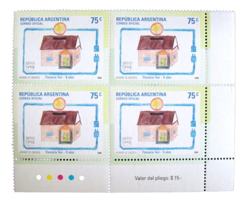 Argentina, Serie Cuadros Gj 3550-1 Dibujos Ahorro Mint L2538