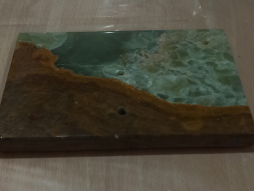 Recorte Mármol Onix Verde Oscuro (Usado)