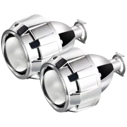 comprar Par Farol Projetor Retrofit Universal H4 H7 H1 Bixenon Prata