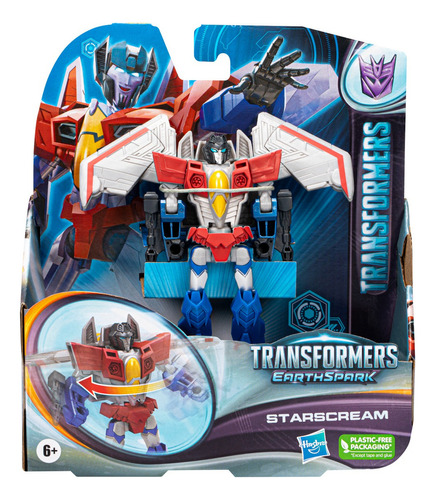Transformers Earthspark Figura De 12 Cm Starscream Hasbro