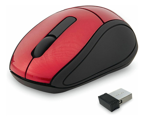 Mouse Inalambrico Verbatim Mini Travel Red