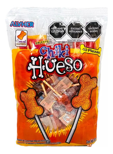 Alvher Paleta Chiki Hueso 40 Pz