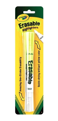 Resaltador Crayola Borrable Erasable Amarillo X1