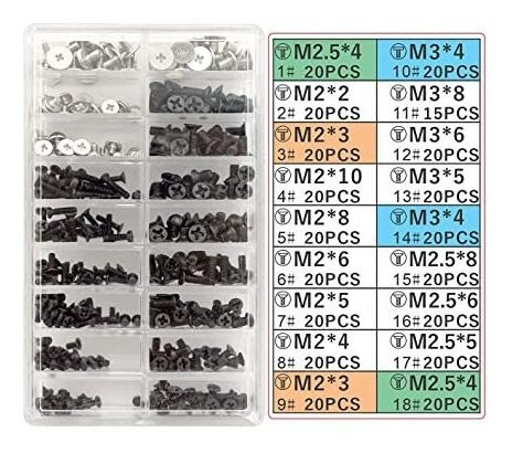 Akuoly - Juego De Tornillos Para Ordenador Portátil M2 M3 M2