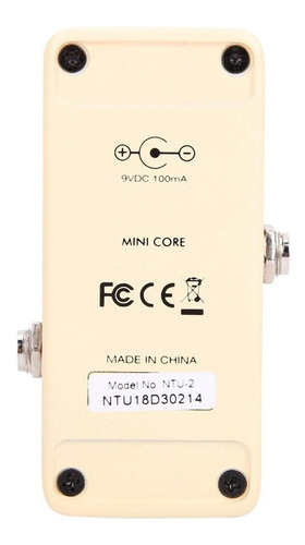 Imagen 5 de 10 de Pedal Afinador Nux Mini Core Hd Pitch Cuotas
