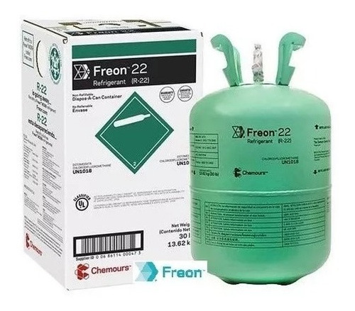 Garrafa Gas Chemours Freon R22 X 13.62kg Superdavid Cont.ofe