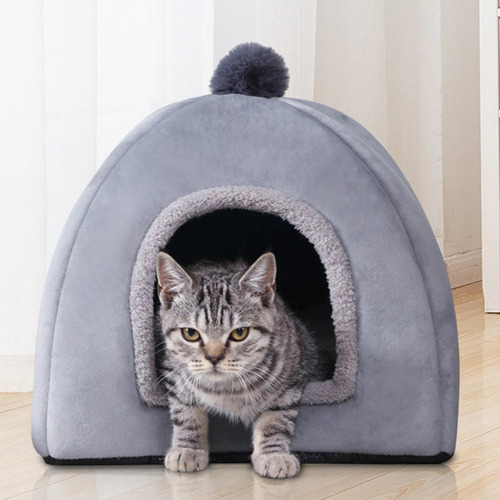 Para Cama Para Gatos De Interior, Camas Para Perros, Gris S