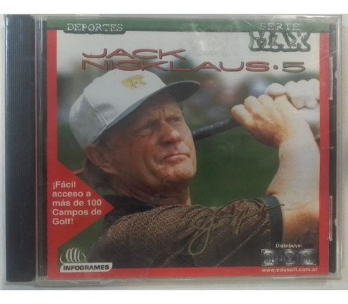 Jack Nicklaus 5 Pc Fisico Original Sellado Retro