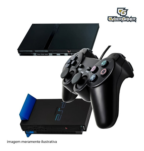 Imagem 6 de 6 de Controle Joystick Preto Vibratório Manete Ps2 E Ps3 Usb