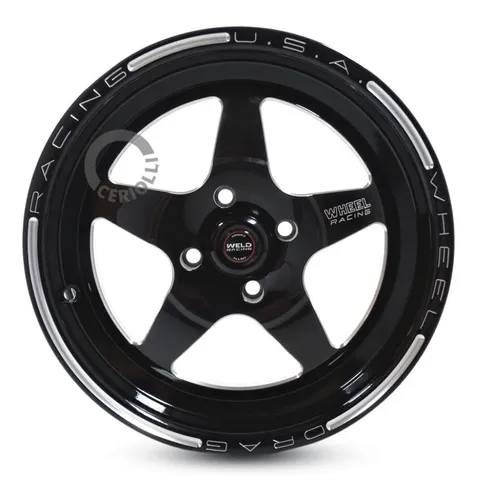 comprar Roda Weld Rts Aro 15 Tala 7 4x100 Black Racing C65 \u002F Jogo 4