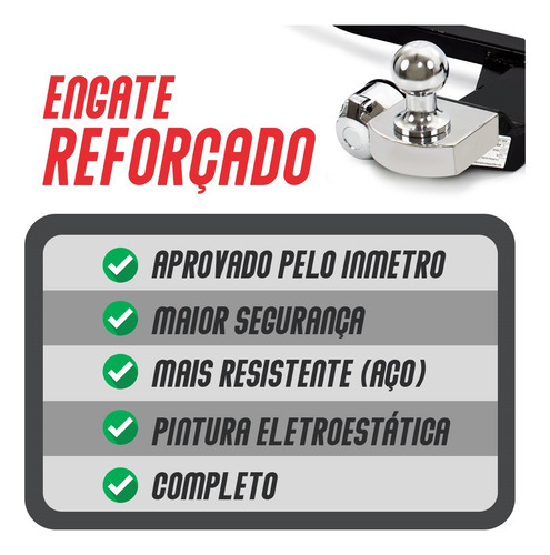 Engate Reboque Para Byd Mini Dolphin 2024 2025 Fixo Inmetro