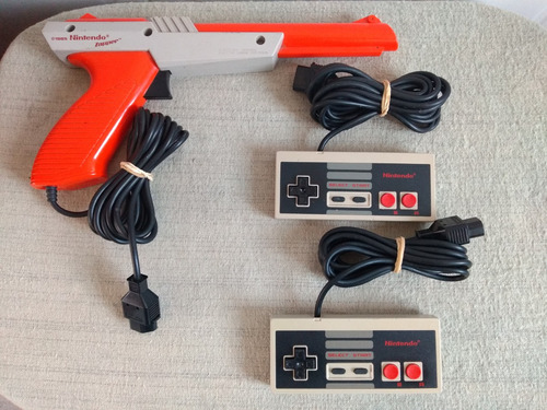 Controles + Pistola Zapper Originales Nintendo Nes