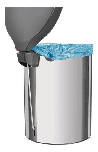 Tacho basura acero inoxidable Tramontina con pedal 12L