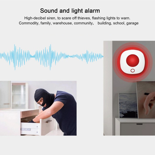 Sirene De Alarme, Flash Wifi Inteligente, Alto-falante