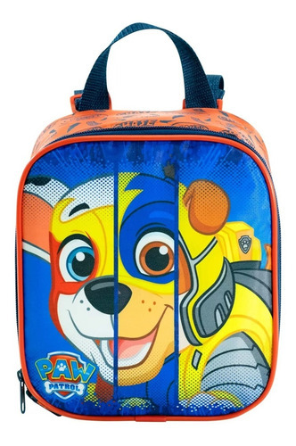 Lancheira Térmica Escolar Menino Patrulha Canina Mighty Pups Cor Azul Paw Patrol Super Filhotes