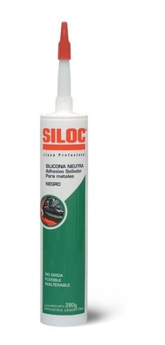 Silicona Siloc Neutro Color Negro 280 G