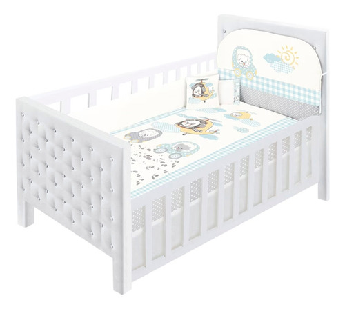 Set Edredon Cuna Cama Corral Baby Baby Protector Barandal