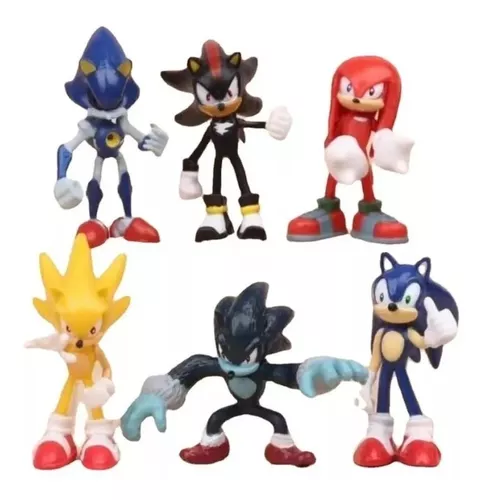 Kit Bonecos Sonic Conjunto Com 6 personagens. em Promoção na