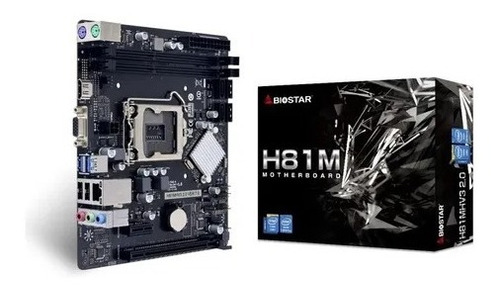 Mother Board Biostar H81mhv3  Socket 1150 Ddr3  4th Gen  New