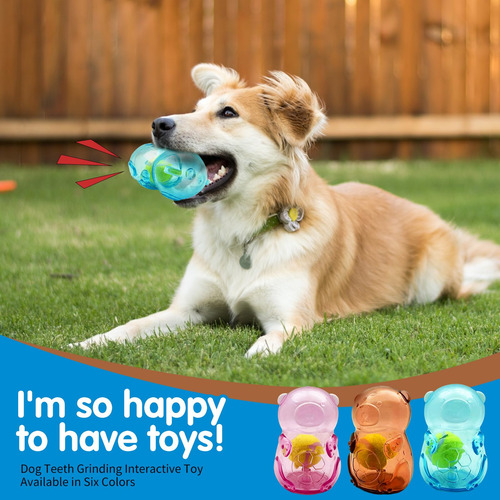 Juguete Masticable Para Perros Marca X Modelo Bola En Botell Dispensador Azul (sin Bola)