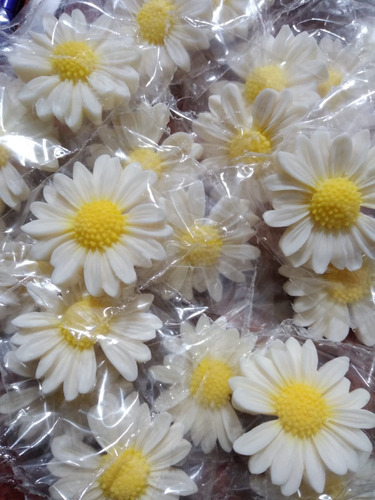 Jabones De Flores Margaritas Para Souvenirs X 10