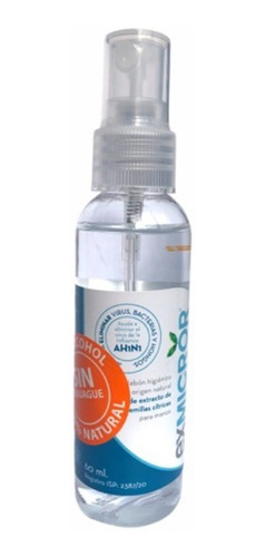 Spray Higienizante Antiséptico Sin Alcohol Exmicror 60ml