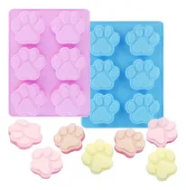 Comprar 2 Molde Silicona Huella Moldes De Silicona Mascota Pata 6cav Insumos Reposteria Patitas De Perro Moldes Para Chocolates Pasteleriacl