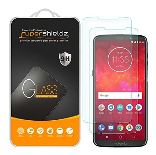 (2 Pack) Supershieldz Diseñado Para Moto Z3 Y Moto Z3 Tyljk