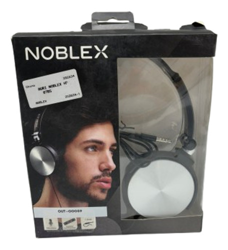 Auriculares 3.5 Mm Noblex Hp107bs - Empaque Dañado Gris (Usado)