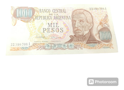 Billete Argentina 1,000 Pesos