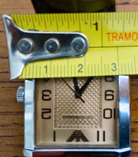 Relógio Empório Armani Visor 30x25 Mm Pulseira Couro