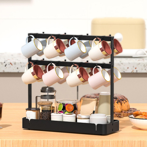 Soporte Para Tazas De Café Con Base De Almacenamiento,