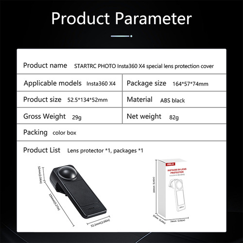 Funda Protectora De Plástico Para Accesorios Insta360 X4