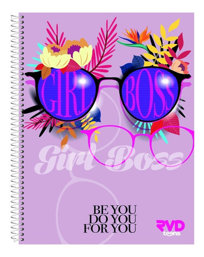 Cuaderno A4 150 Hojas Tapa Flex Rivadavia Girl Cuadriculado